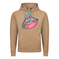 Vintage Coffee Eared Turquoise Pink Easter Lips Vintage Hoodie - Bettercallsaul