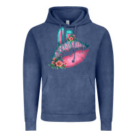 Vintage Denim Eared Turquoise Pink Easter Lips Vintage Hoodie - Bettercallsaul