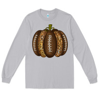 Moon Dust American Football Pumpkin Long Sleeve Tee - texasbilliewilder
