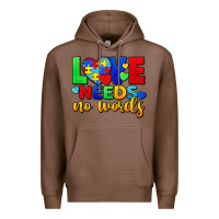 Chestnut Love needs no words Premium Hoodie - FaDigitalArtStudio