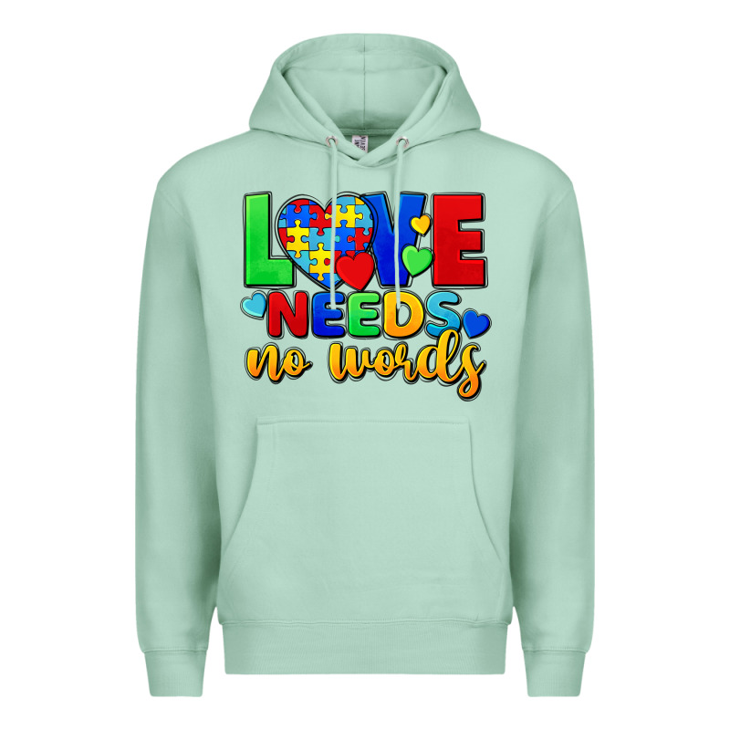 Love Needs No Words Premium Hoodie by FaDigitalArtStudio | Teevron
