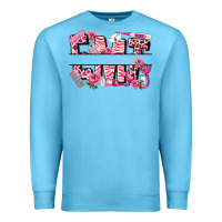 Ocean Blue breast cancer emt emergency medical technician Premium Sweatshirt - LillyAllenDesigns