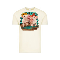 Vintage Arctic Cute Couple Pigs Vintage Tee - Bettercallsaul