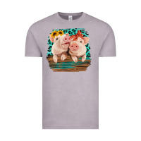 Vintage Zinc Cute Couple Pigs Vintage Tee - Bettercallsaul