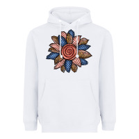 White american sunflower Heavyweight Hoodie - BundleAndBundleShop