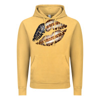 Vintage Mustard Vintage American Flag With Leopard Pattern Vintage Hoodie - Bettercallsaul