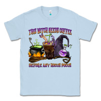 Dusty Blue this witch needs coffee before any hocus pocus Classic Tee - BarkalooDesign