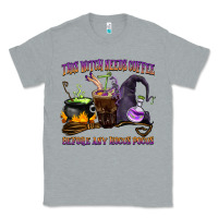 Heather Grey this witch needs coffee before any hocus pocus Classic Tee - BarkalooDesign