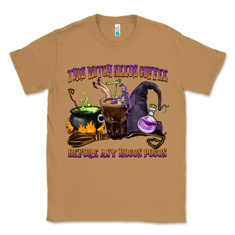 This Witch Needs Coffee Before Any Hocus Pocus Classic Tee by BarkalooDesign | Teevron