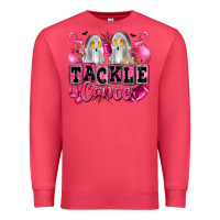Cardinal tackle cancer with ghosts playing football Premium Sweatshirt - LillyAllenDesigns