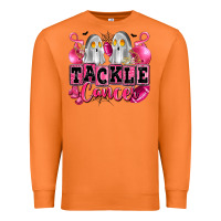 Carrot tackle cancer with ghosts playing football Premium Sweatshirt - LillyAllenDesigns