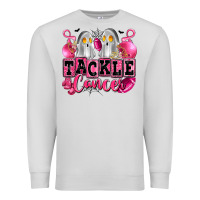 Dove Grey tackle cancer with ghosts playing football Premium Sweatshirt - LillyAllenDesigns
