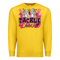 Lemon tackle cancer with ghosts playing football Premium Sweatshirt - LillyAllenDesigns