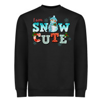 Black i am snow cute Heavyweight Sweatshirt - CowGirlArtShop