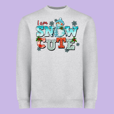 I Am Snow Cute Heavyweight Sweatshirt Designed By Cowgirlartshop
