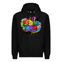 Black proud mom lgbt Premium Hoodie - FaDigitalArtStudio
