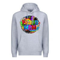Heather Grey proud mom lgbt Premium Hoodie - FaDigitalArtStudio