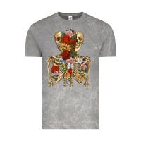 Cloud Rock flower skeleton Vintage Tee - RanaPortraitStore