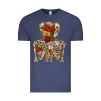 Flower Skeleton Vintage Tee | Teevron