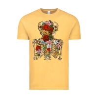 Vintage Mustard flower skeleton Vintage Tee - RanaPortraitStore