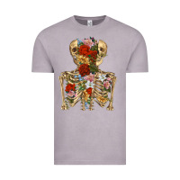 Vintage Zinc flower skeleton Vintage Tee - RanaPortraitStore