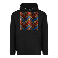 Black leopard 4th of july seamless pattern Heavyweight Hoodie - BundleAndBundleShop