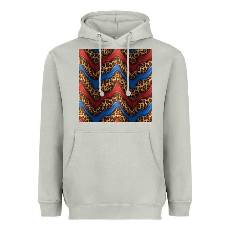 Leopard 4th Of July Seamless Pattern Heavyweight Hoodie by BundleAndBundleShop | Teevron
