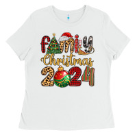 White family christmas 2024 Ladies Tee - MaliasSmallBusiness