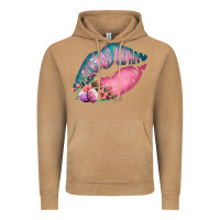 Vintage Camel Eared Turquoise Pink Easter Lips Vintage Hoodie - Bettercallsaul