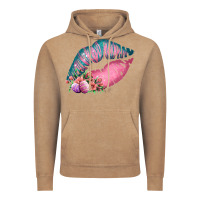 Vintage Coffee Eared Turquoise Pink Easter Lips Vintage Hoodie - Bettercallsaul