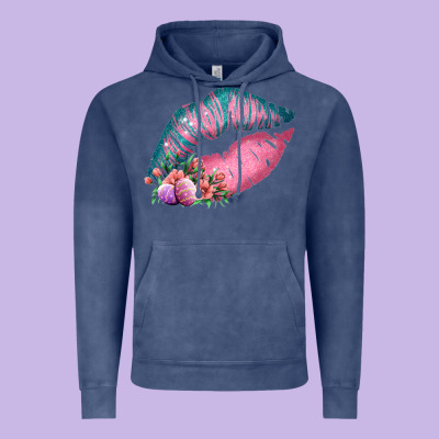 Eared Turquoise Pink Easter Lips Vintage Hoodie Designed By Bettercallsaul