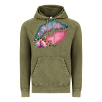 Vintage Olive Eared Turquoise Pink Easter Lips Vintage Hoodie - Bettercallsaul