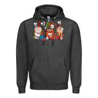 Charcoal Heather Baseball Coffee Cups Zipper Hoodie - FaDigitalArtStudio