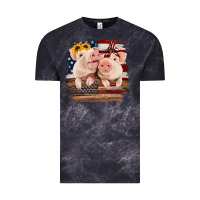 Cloud Black Cute Couple American Pigs Vintage Tee - Bettercallsaul