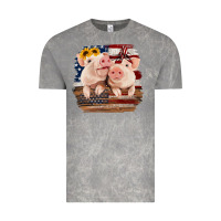 Cloud Rock Cute Couple American Pigs Vintage Tee - Bettercallsaul