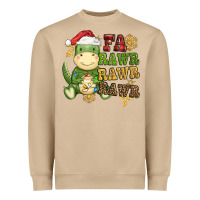 Mushroom watercolor t rex fa rawr rawr rawr christmas Heavyweight Sweatshirt - CowGirlArtShop