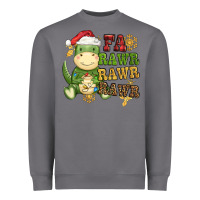 Storm watercolor t rex fa rawr rawr rawr christmas Heavyweight Sweatshirt - CowGirlArtShop