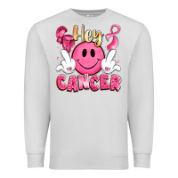 Dove Grey hey cancer with middle fingers Premium Sweatshirt - LillyAllenDesigns