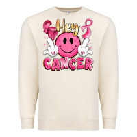 Sandshell hey cancer with middle fingers Premium Sweatshirt - LillyAllenDesigns
