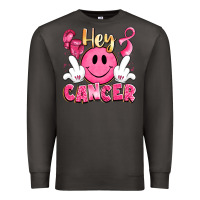 Smoke hey cancer with middle fingers Premium Sweatshirt - LillyAllenDesigns