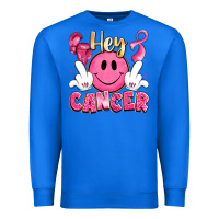 True Royal hey cancer with middle fingers Premium Sweatshirt - LillyAllenDesigns