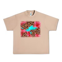 Burro valentine's day leopard background Urban Heavy Tee - JahusDesignShop