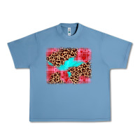 Pebble Blue valentine's day leopard background Urban Heavy Tee - JahusDesignShop