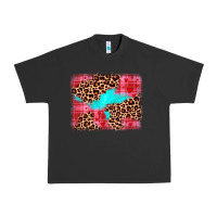 Valentine's Day Leopard Background Urban Heavy Tee | Teevron