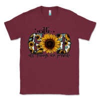 Burgundy with god all things are possible sunflower Classic Tee - Jasminsmagicworld