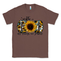Chestnut with god all things are possible sunflower Classic Tee - Jasminsmagicworld