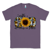 Lavender with god all things are possible sunflower Classic Tee - Jasminsmagicworld