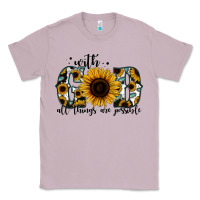 Lilac with god all things are possible sunflower Classic Tee - Jasminsmagicworld