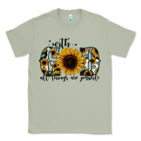 Matcha with god all things are possible sunflower Classic Tee - Jasminsmagicworld