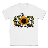 White with god all things are possible sunflower Classic Tee - Jasminsmagicworld